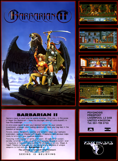 Barbarian II — box-2D-back (EU)