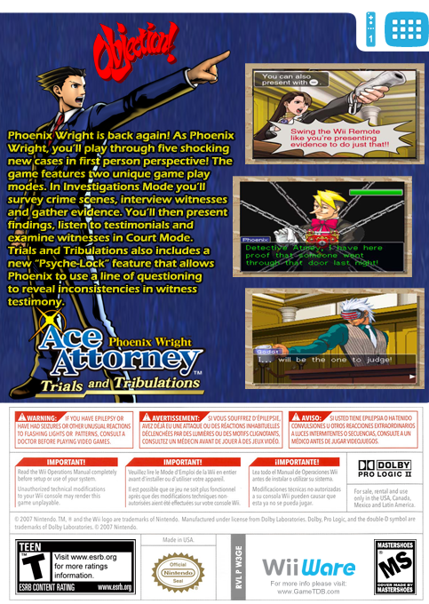Phoenix Wright - Ace Attorney - Trials And Tribulations — box-2D-back (US)