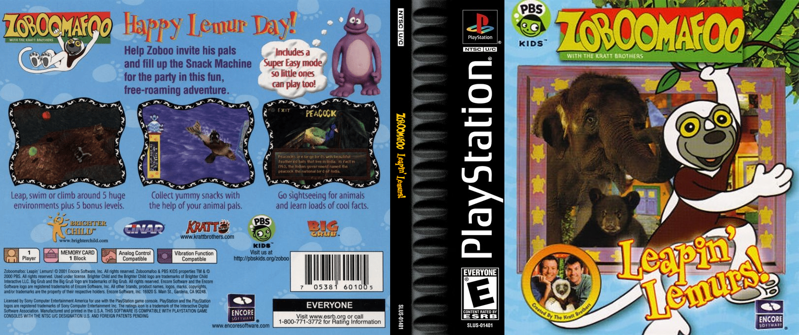 Zoboomafoo - Leapin' Lemurs! — box-texture (US)