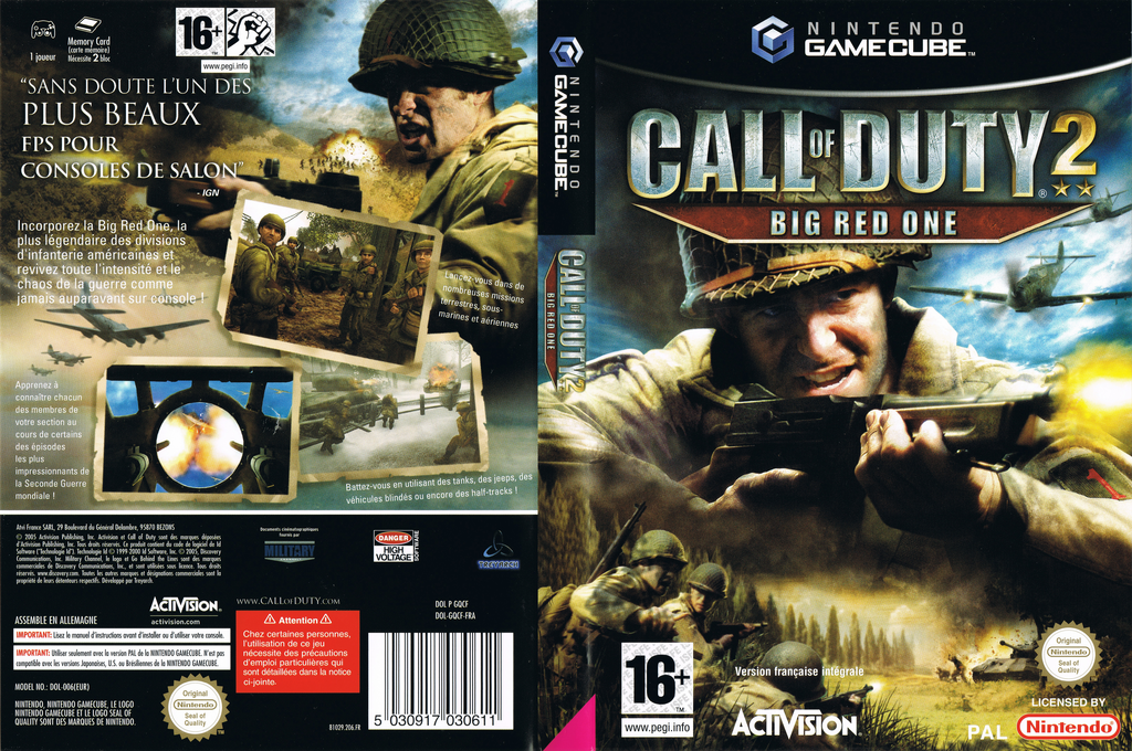 Call of Duty 2 - Big Red One — box-texture (FR)