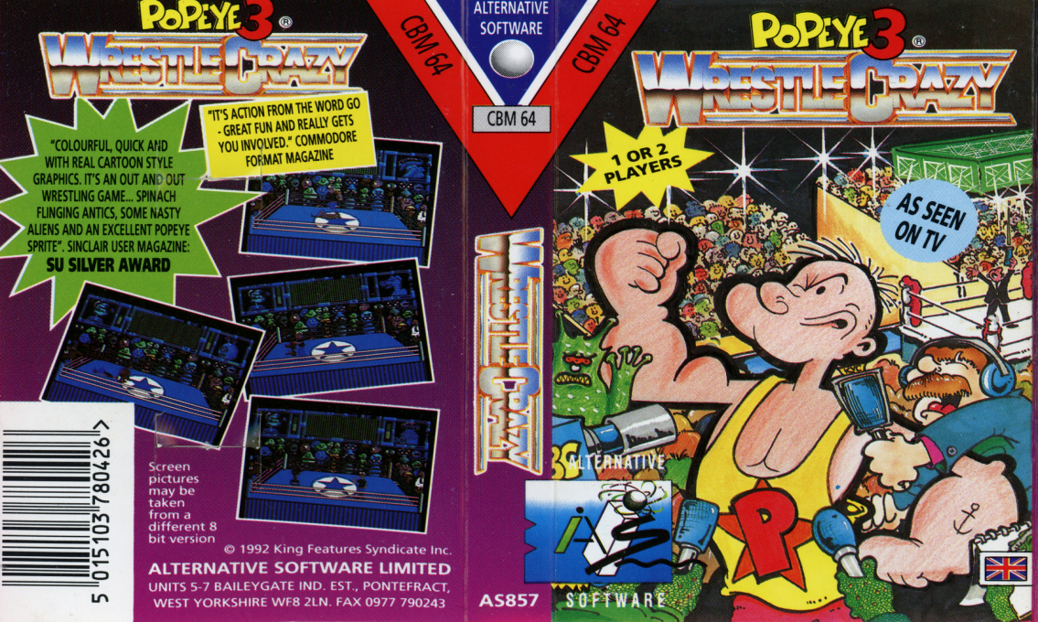 Popeye 3 - Wrestle Crazy — box-texture (EU)