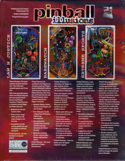 Pinball Illusions — box-2D-back (EU)