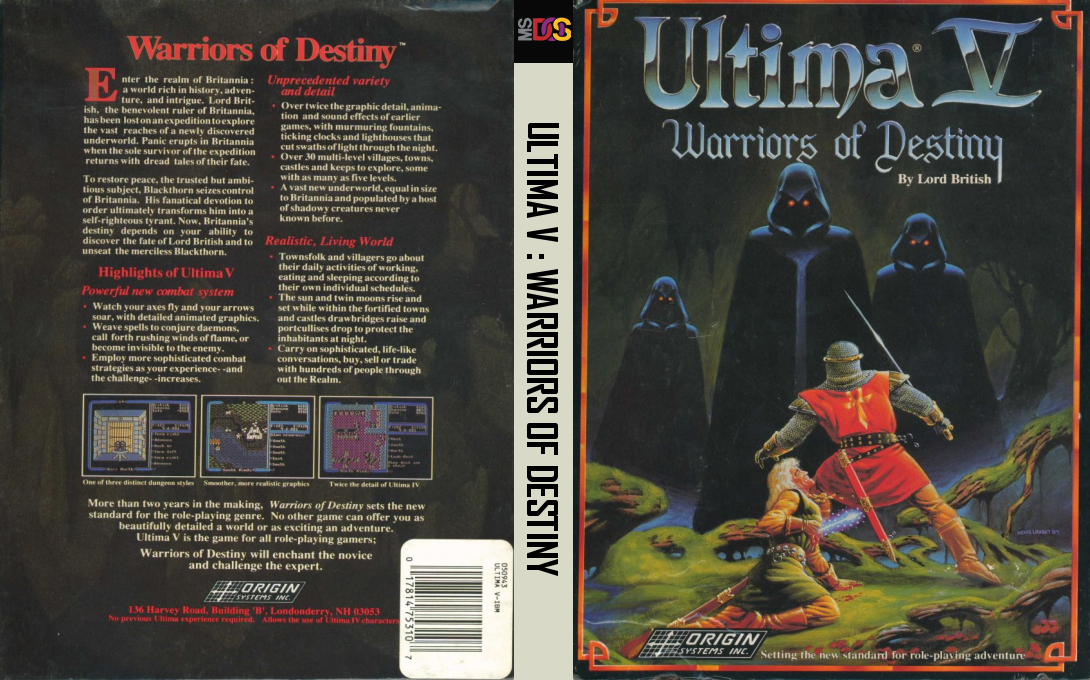 Ultima 5 - Warriors Of Destiny — box-texture (US)