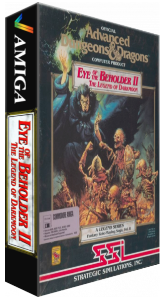 Advanced Dungeons & Dragons - Eye of the Beholder II - Legende von Darkmoon - A Legend Series Fantasy Role-Playing Saga, Vol.II — box-3D (WOR)