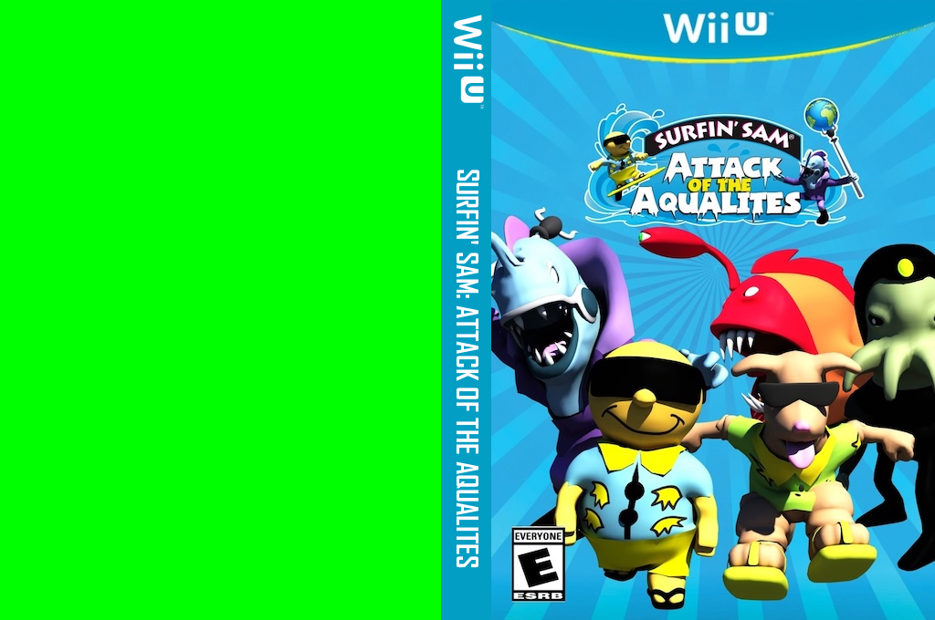 Surfin' Sam - Attack of the Aqualites — box-texture (US)