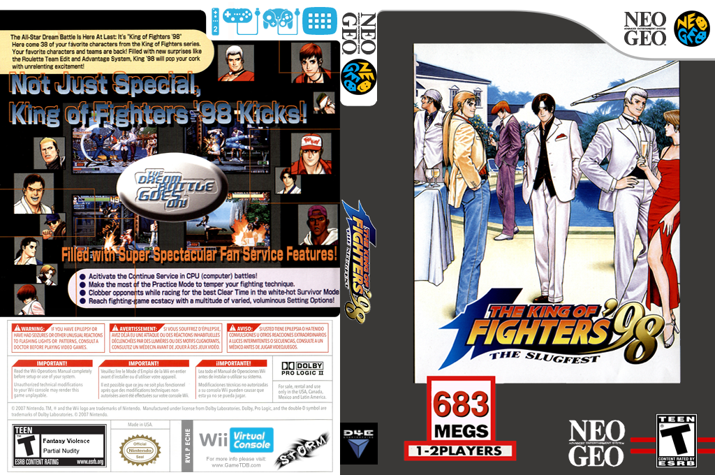 King Of Fighters '98, The — box-texture (US)