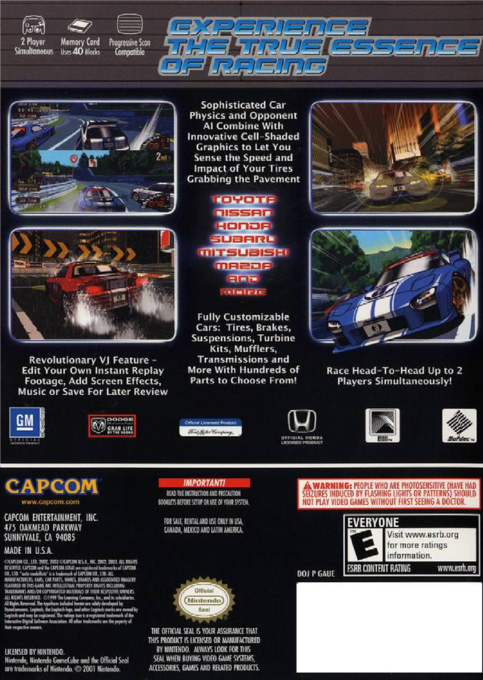 Auto Modellista — box-2D-back (US)
