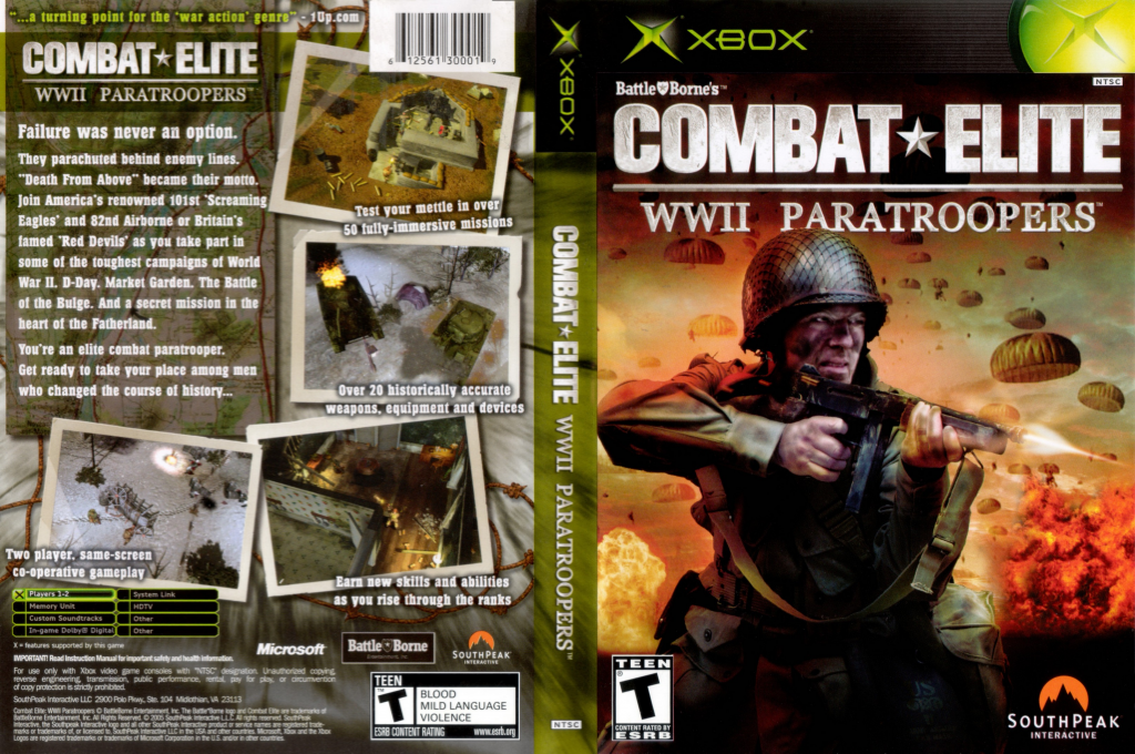 Combat Elite - WWII Paratroopers — box-texture (US)