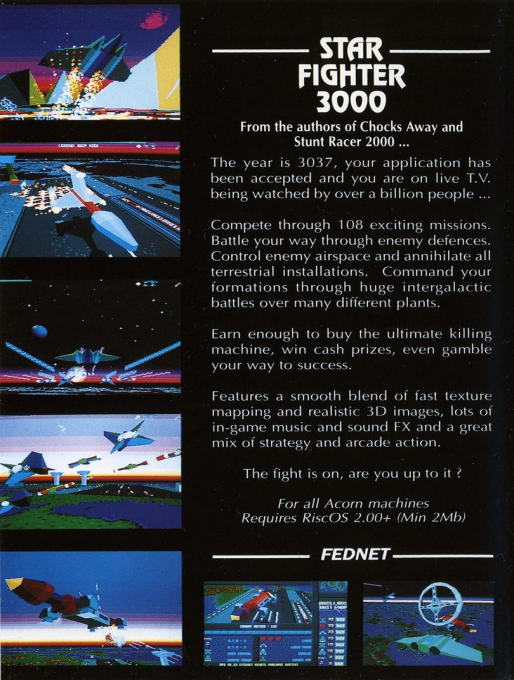 Star Fighter 3000 — box-2D-back (UK)