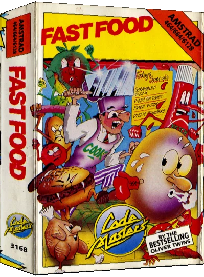 Fast Food Dizzy — box-3D (EU)