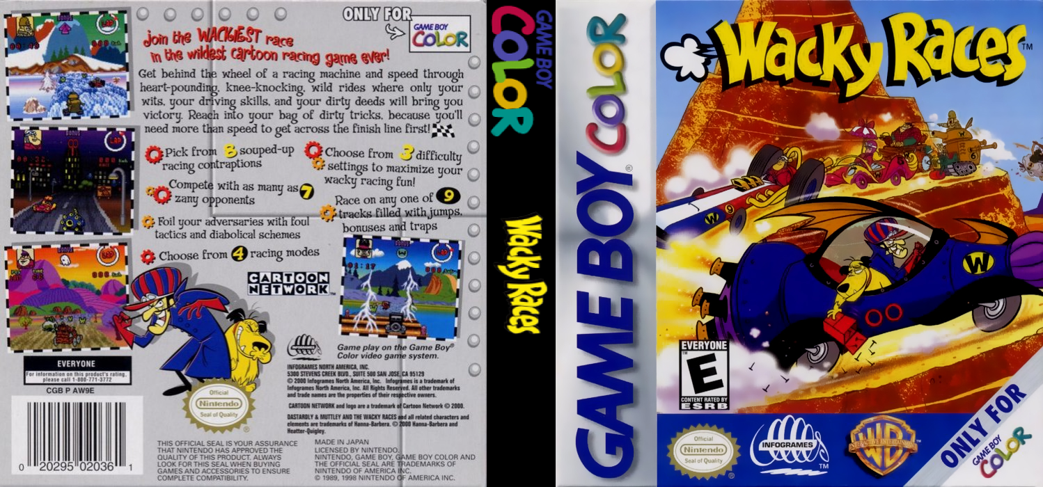 Wacky Races — box-texture (US)