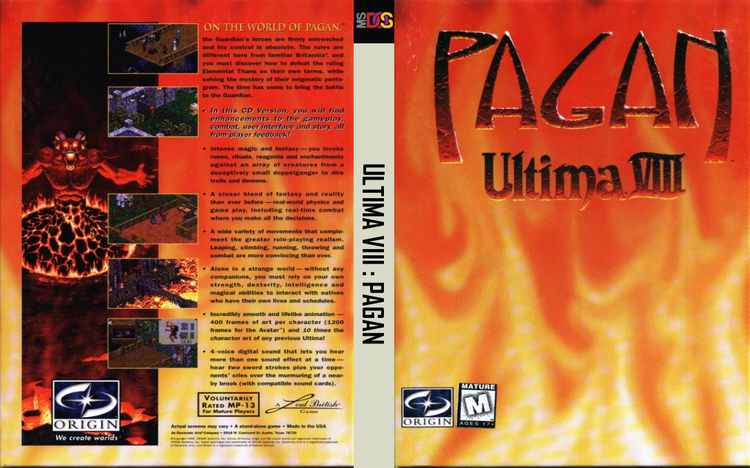 Ultima 8 - Pagan — box-texture (US)