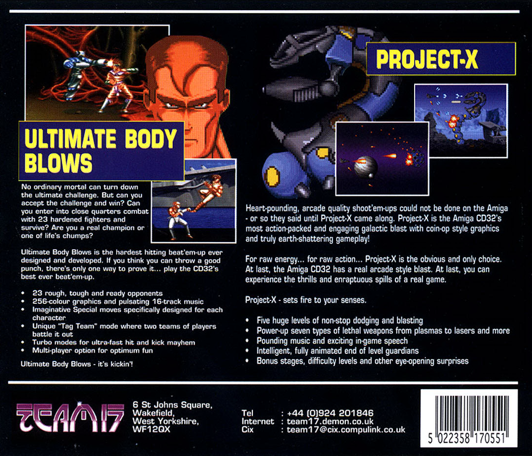 Project-x And Ultimate Body Blows — box-2D-back (WOR)