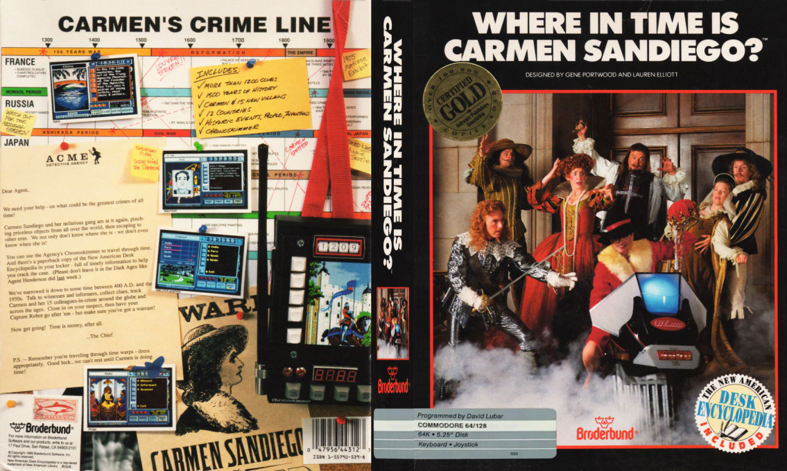Where in Time Is Carmen Sandiego? — box-texture (US)