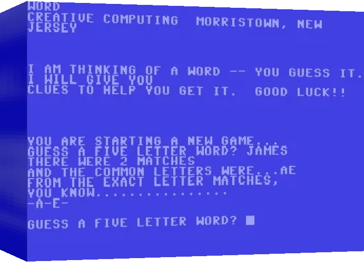 Word — box-3D (WOR)