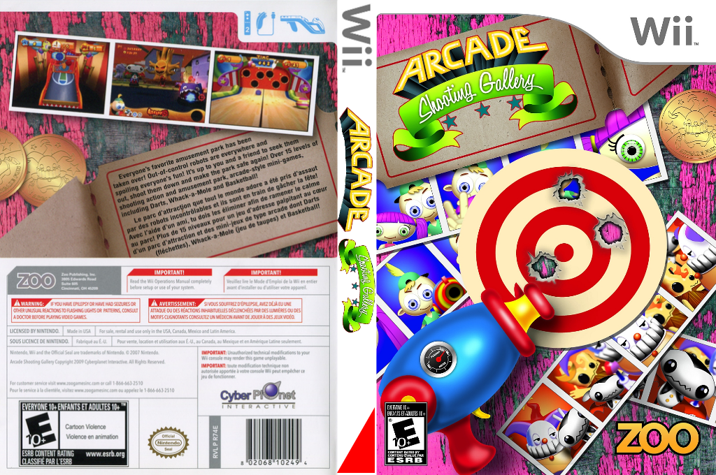 Arcade Shooting Gallery — box-texture (US)