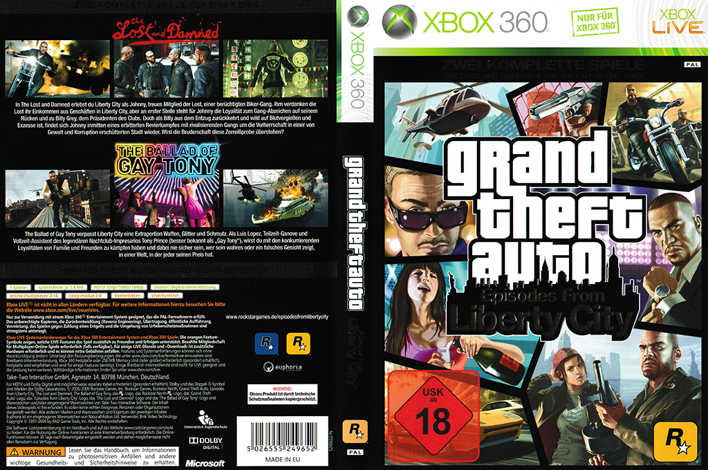 Grand Theft Auto - Episodes from Liberty City — box-texture (DE)