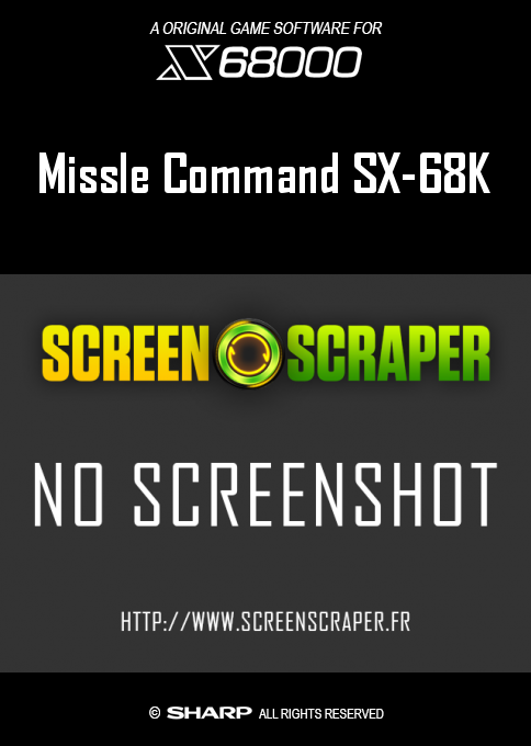 Missle Command Sx-68k box art