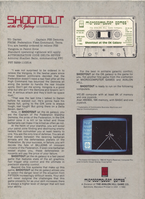 Shootout at the OK Galaxy — box-2D-back (US)