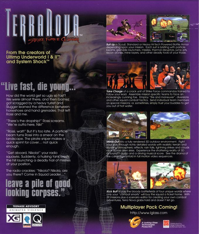 Terra Nova - Strike Force Centauri — box-2D-back (US)