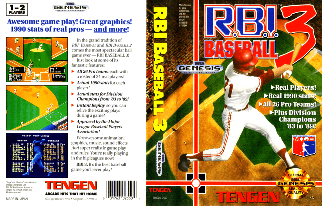R.b.i. Baseball 3 — box-texture (US)