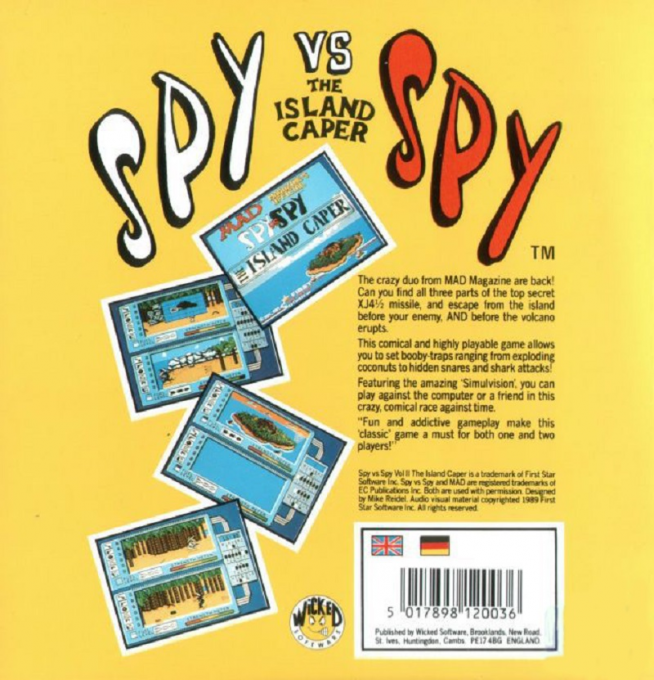 Spy vs Spy II - The Island Caper — box-2D-back (EU)