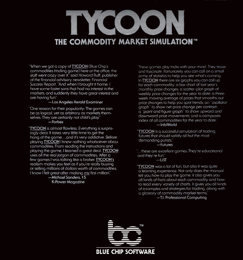 Tycoon - The Commodity Market Simulation — box-2D-back (US)