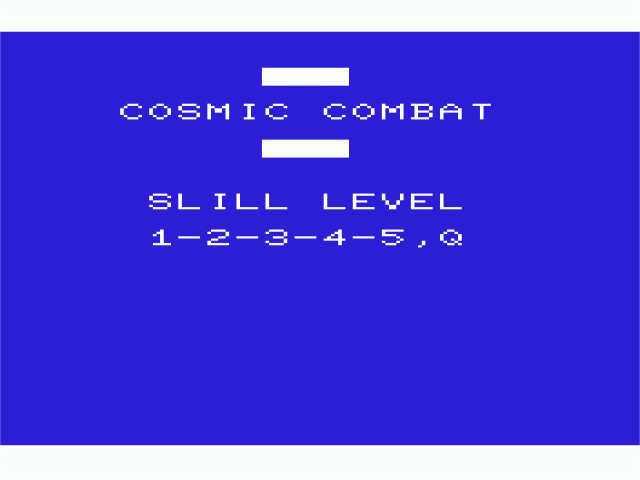 Cosmic Combat — sstitle (WOR)