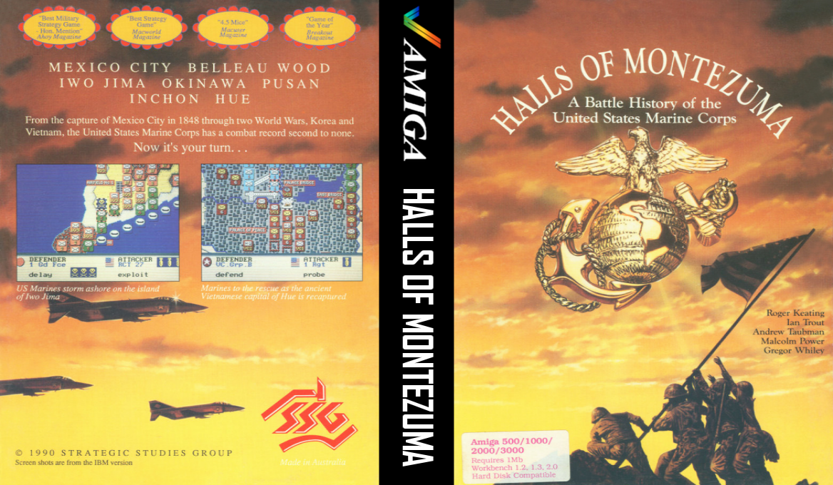Halls of Montezuma - A Battle History of the U.S. Marine Corps — box-texture (EU)