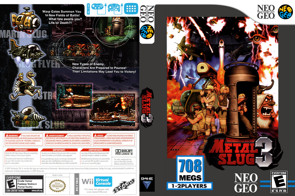 Metal Slug 3 — box-texture (US)