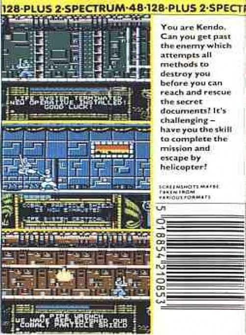 Kendo Warrior — box-2D-back (EU)
