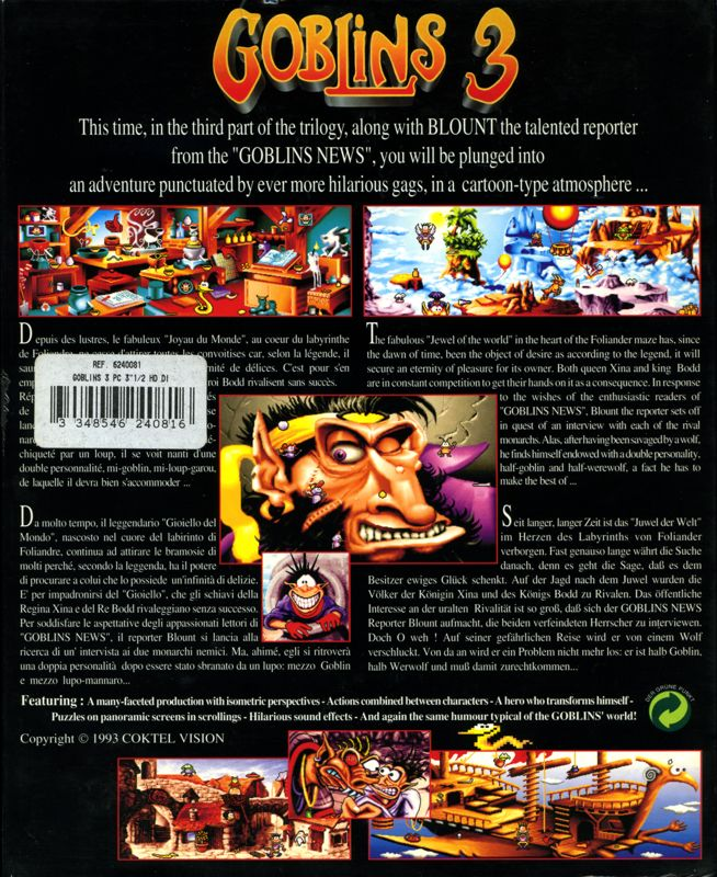 Goblins 3 — box-2D-back (EU)