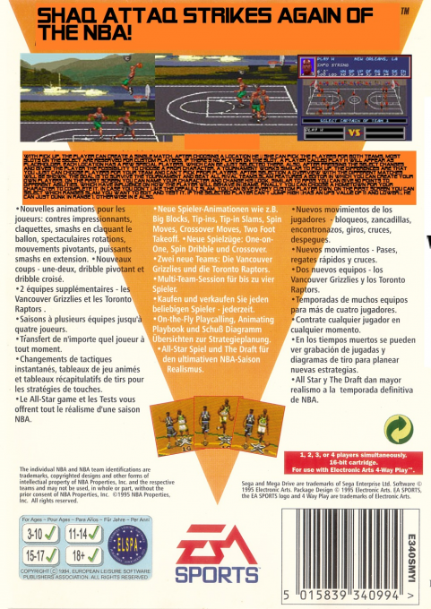 Slam - Shaq vs. the Legends — box-2D-back (EU)