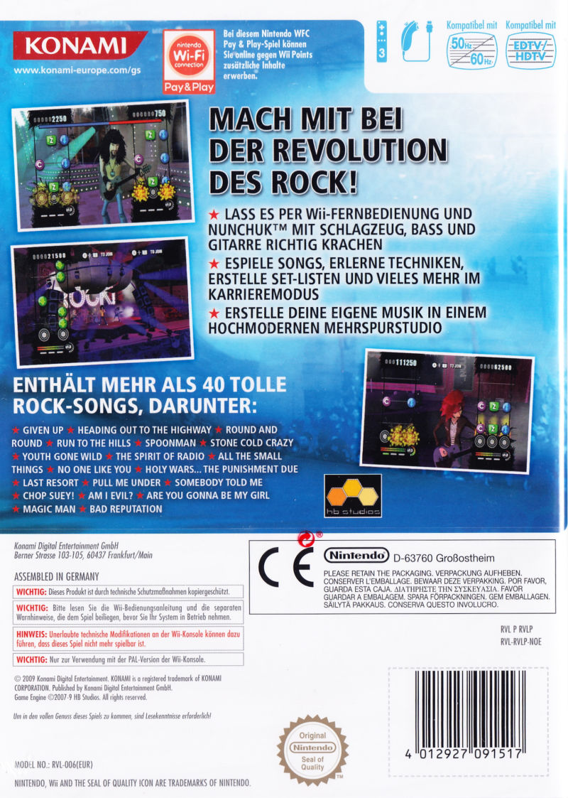Rock Revolution — box-2D-back (DE)