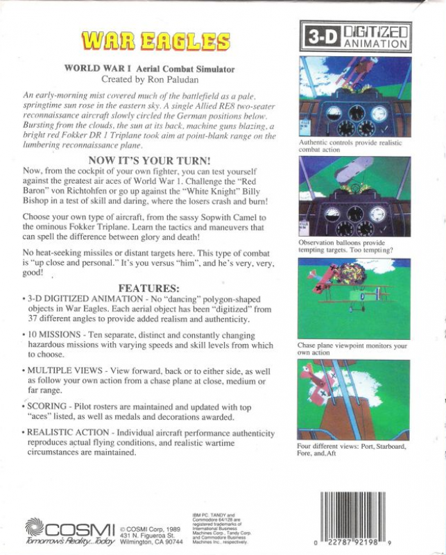 War Eagles — box-2D-back (US)