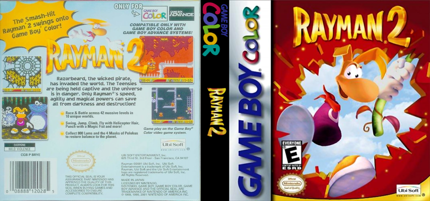 Rayman 2 : The Great Escape — box-texture (US)