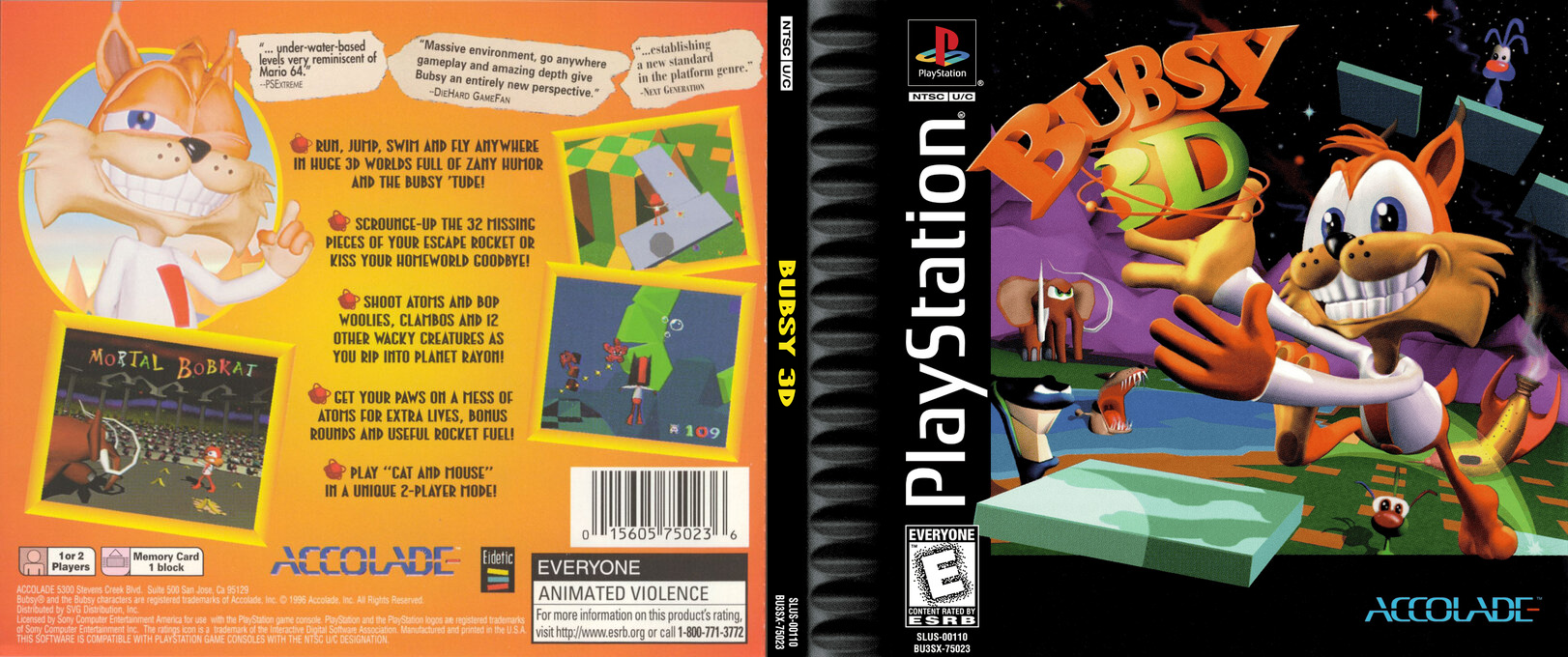 Bubsy 3d — box-texture (US)