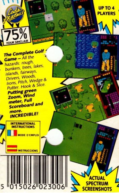 Pro Golf Simulator — box-2D-back (EU)