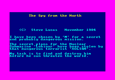 Spy From The North, The — sstitle (EU)