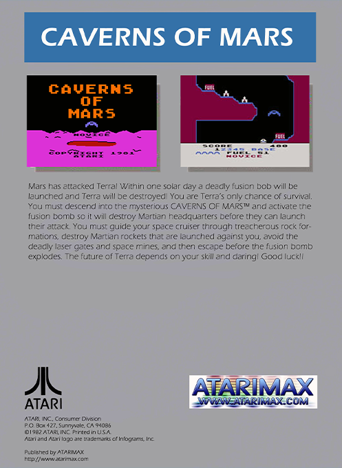 Caverns Of Mars — box-2D-back (WOR)