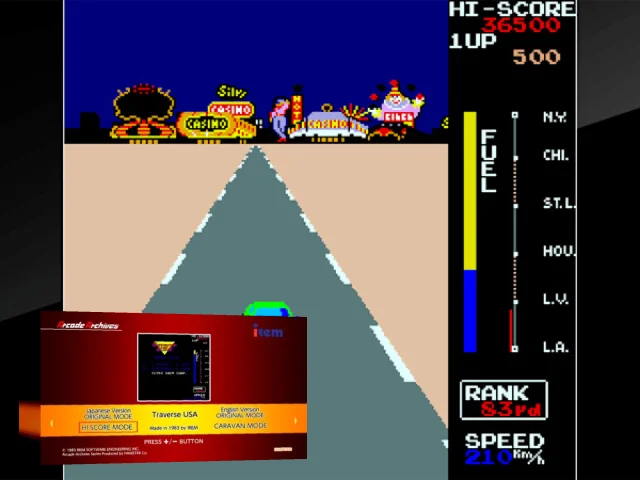 Arcade Archives Traverse Usa — mixrbv2 (WOR)
