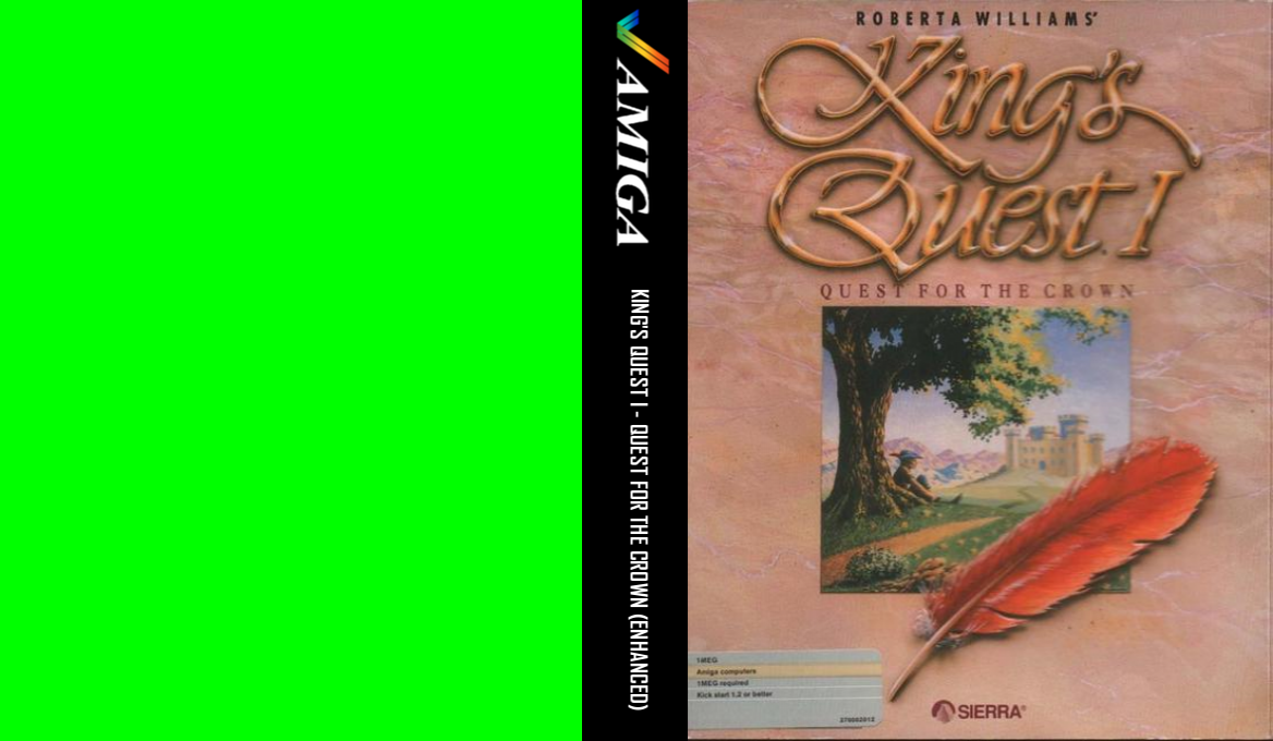King's Quest I - Quest For The Crown — box-texture (US)
