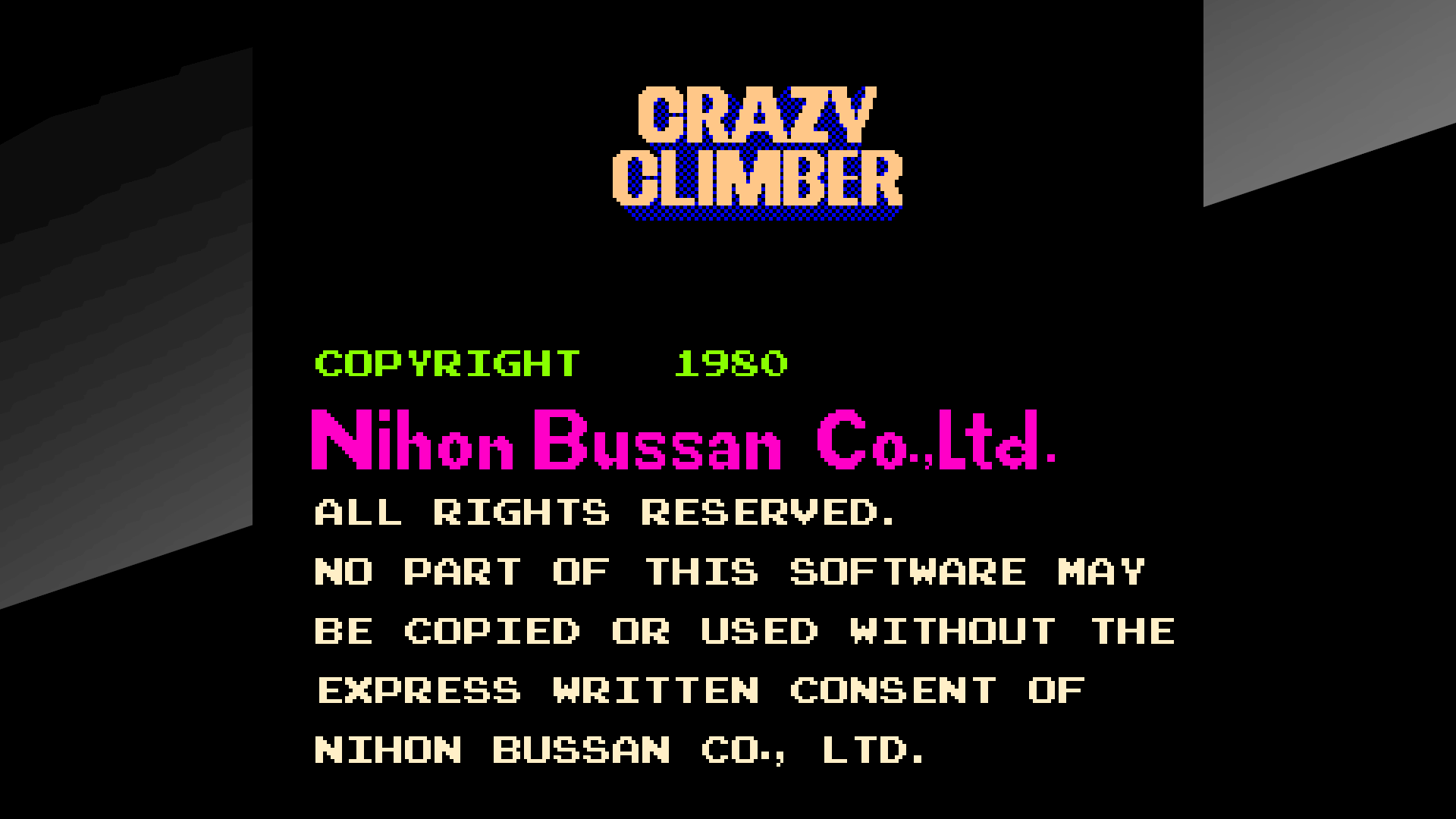 Arcade Archives Crazy Climber — sstitle (WOR)