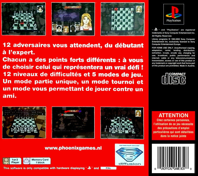 Checkmate II — box-2D-back (FR)