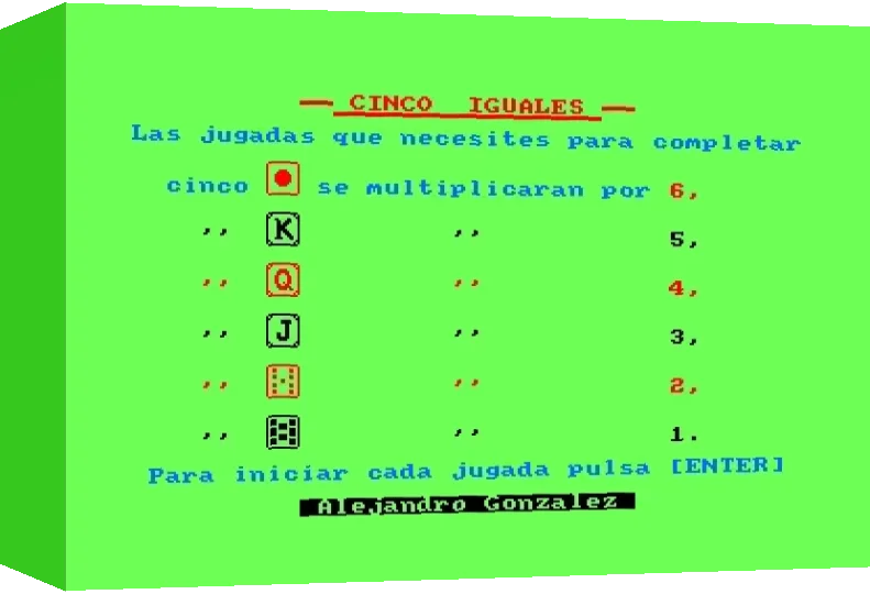 Cinco Iguales — box-3D (WOR)