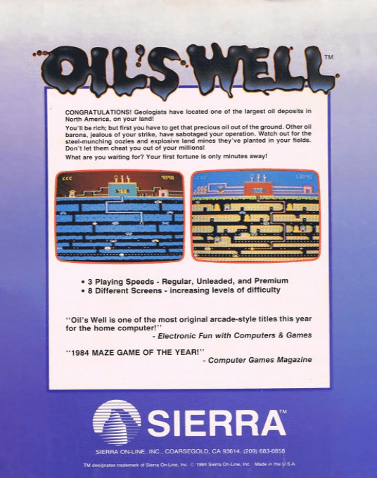 Oil's Well — box-2D-back (EU)