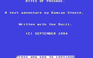 Rites of Passage — sstitle (WOR)