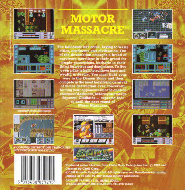 Motor Massacre — box-2D-back (EU)