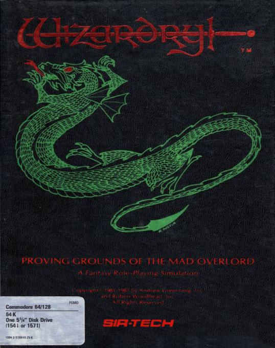 Wizardry - Proving Grounds Of The Mad Overlord box art