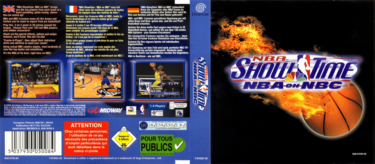 NBA Showtime - NBA on NBC — box-texture (EU)